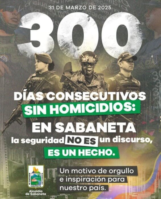 Policía en Sabaneta-Seguridad en Sabaneta